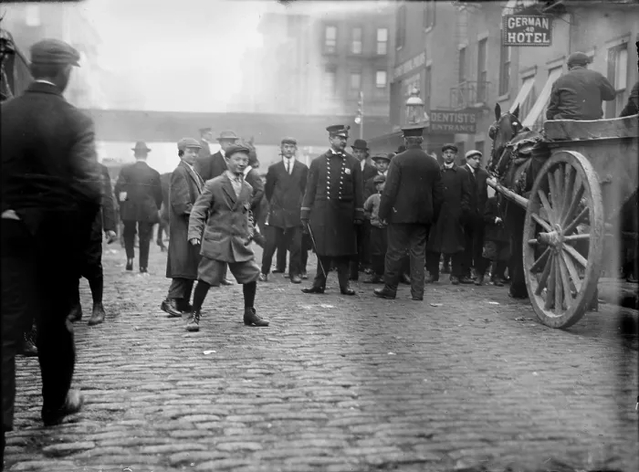 Framed Print : New York City, garbage collector's strike, photograph, November, 1911