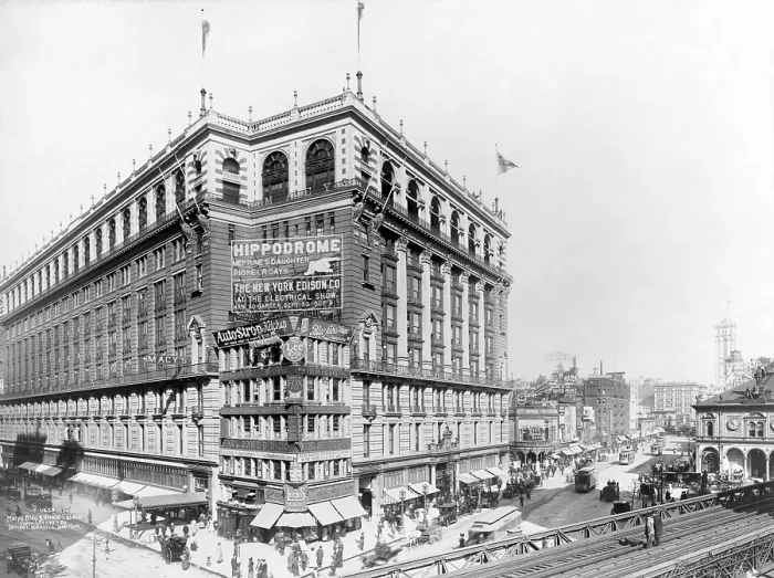 Framed Print : New York City. Macy's Building and Herald Square, ca, 1907