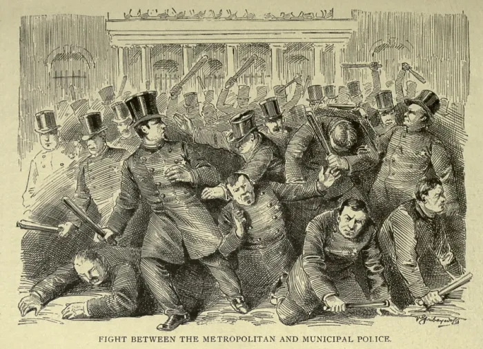 Framed Print : New York City Police Riot of 1857 Framed Print : New York City Police Riot of 1857