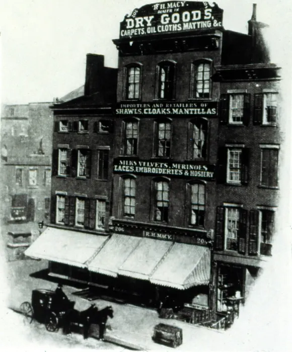 Framed Print : NEW YORK CITY, R.H. Macy's the first store in New York City, 1869.. Courtesy: CSU Archives  /  Everett Collection