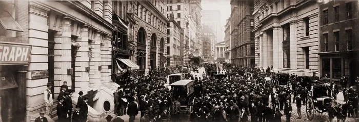 Framed Print : New York Curb Exchange in 1902