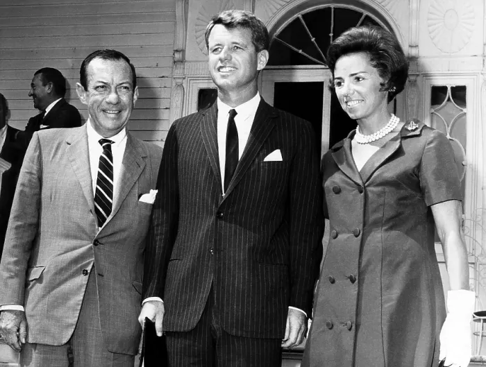 Framed Print : New York Mayor Robert F. Wagner, Robert F. Kennedy, Ethel Kennedy, New York, August 25, 1964.. Courtesy: CSU Archives  /  Everett Collection