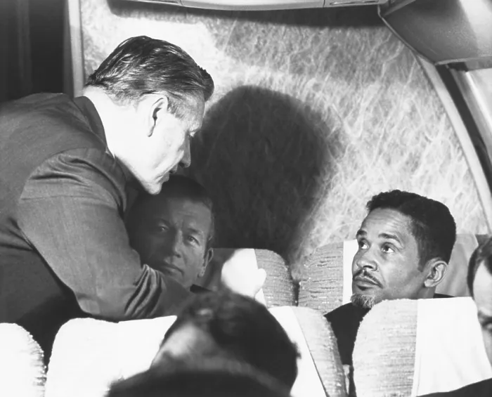 Framed Print : New York State politicians flying to Martin Luther King's Jr. funeral on April 9, 1968 Framed Print : New York State politicians flying to Martin Luther King's Jr. funeral on April 9, 1968