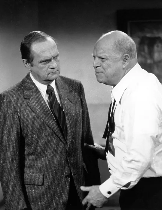 Framed Print : NEWHART, from left: Bob Newhart, Don Rickles, The Nice Man Cometh, (Season 7, ep. 714, aired Mar. 13, 1989), 1982-1990 Framed Print : NEWHART, from left: Bob Newhart, Don Rickles, The Nice Man Cometh, (Season 7, ep. 714, aired Mar. 13, 1989), 1982-1990