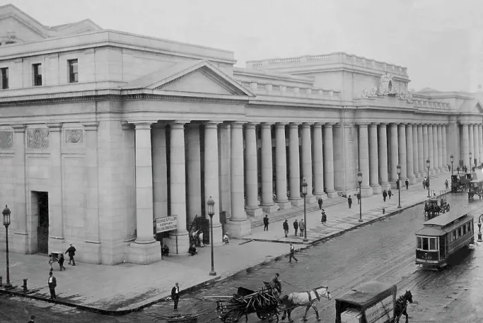 Framed Print : Newly built Pennsylvania Station Terminal, New York, 1910.. Courtesy: CSU Archives / Everett Collection Framed Print : Newly built Pennsylvania Station Terminal, New York, 1910.. Courtesy: CSU Archives / Everett Collection