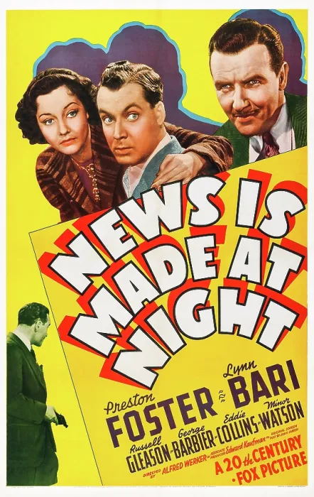 Framed Print : NEWS IS MADE AT NIGHT, US poster, from left: Lynn Bari, Russell Gleason, Preston Foster, 1939. 20th Century-Fox Film Corporation, TM & Copyright / courtesy Everett Collection Framed Print : NEWS IS MADE AT NIGHT, US poster, from left: Lynn Bari, Russell Gleason, Preston Foster, 1939. 20th Century-Fox Film Corporation, TM & Copyright / courtesy Everett Collection