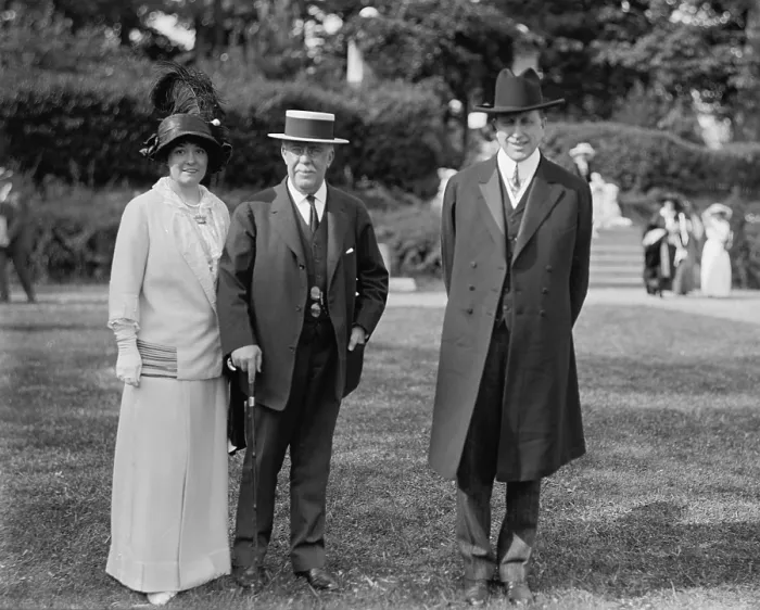 Framed Print : Newspaper publishers at a Washington, D.C. charity fete in 1913. L-R: Millicent Hearst, wife of W.R. Hearst; John R Framed Print : Newspaper publishers at a Washington, D.C. charity fete in 1913. L-R: Millicent Hearst, wife of W.R. Hearst; John R