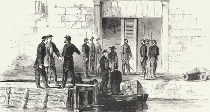 Framed Print : Newspaper report of the detention of Confederate diplomats, James Mason and John Slidell, that caused the Trent Affair