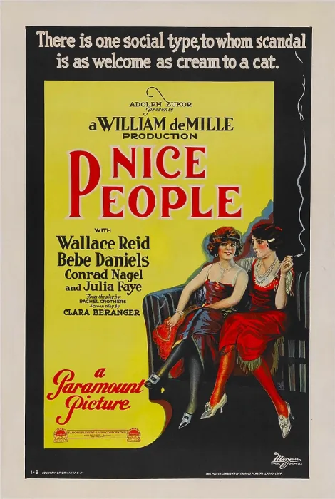 Framed Print : NICE PEOPLE, from left: Bebe Daniels, Julia Faye, 1922