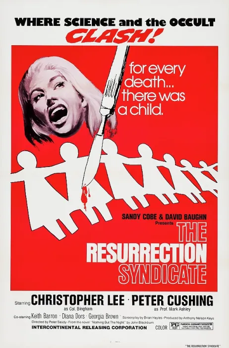 Framed Print : NOTHING BUT THE NIGHT, (aka THE RESSURECTION SYNDICATE), US poster, Diana Dors, 1973