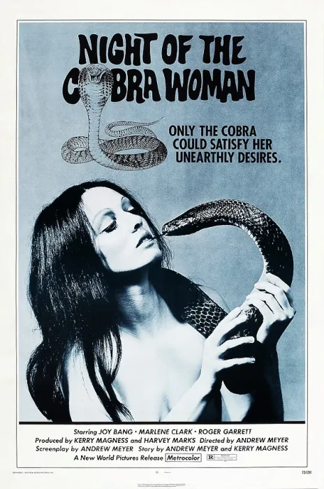 Framed Print : NIGHT OF THE COBRA WOMAN, US poster art, 1972 Framed Print : NIGHT OF THE COBRA WOMAN, US poster art, 1972