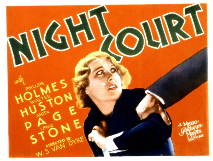 Framed Print : NIGHT COURT, Anita Page, 1932