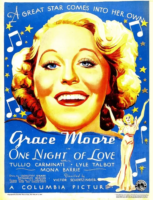 Framed Print : ONE NIGHT OF LOVE, Grace Moore, 1934