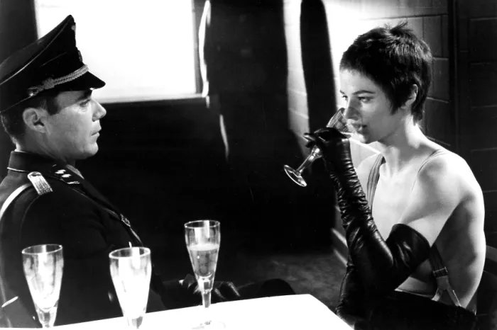 Framed Print : THE NIGHT PORTER, Dirk Bogarde, Charlotte Rampling, 1974 Framed Print : THE NIGHT PORTER, Dirk Bogarde, Charlotte Rampling, 1974
