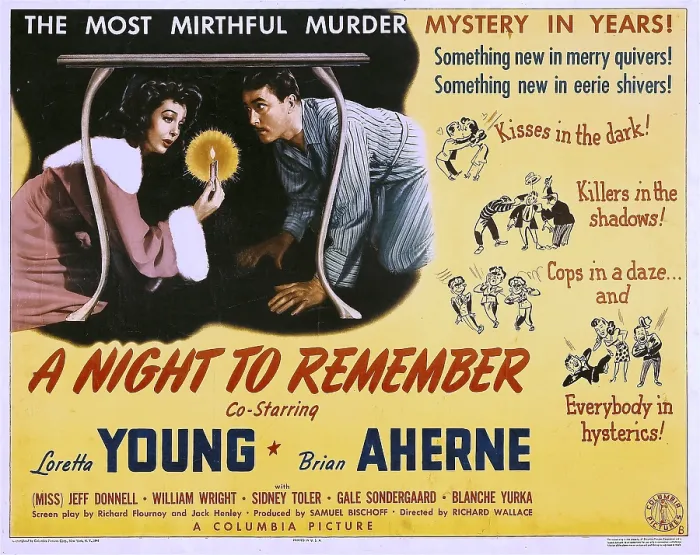 Framed Print : A NIGHT TO REMEMBER, from left: Loretta Young, Brian Aherne, 1942