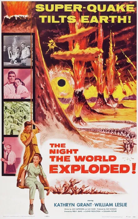 Framed Print : THE NIGHT THE WORLD EXPLODED, US poster art, William Leslie, Kathryn Grant, 1957 Framed Print : THE NIGHT THE WORLD EXPLODED, US poster art, William Leslie, Kathryn Grant, 1957