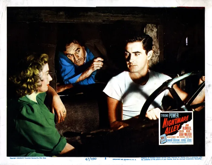 Framed Print : NIGHTMARE ALLEY, Joan Blondell, Tyrone Power, 1947, TM & Copyright (c) 20th Century Fox Film Corp. All rights reserved