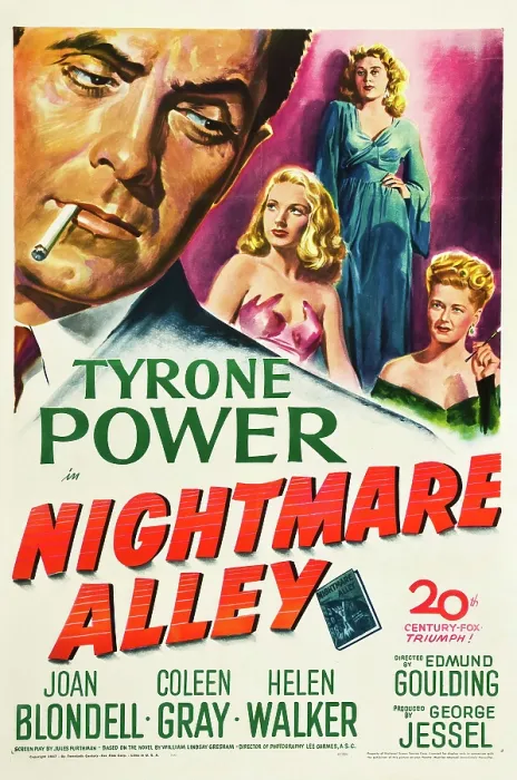 Framed Print : NIGHTMARE ALLEY, from left, Tyrone Power, Joan Blondell, Coleen Gray, Helen Walker, 1947, TM and Copyright 20th Century Fox Film Corp Framed Print : NIGHTMARE ALLEY, from left, Tyrone Power, Joan Blondell, Coleen Gray, Helen Walker, 1947, TM and Copyright 20th Century Fox Film Corp