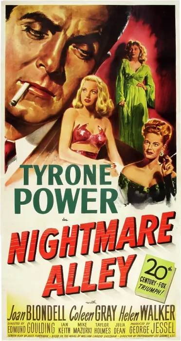 Framed Print : NIGHTMARE ALLEY, from left: Tyrone Power, Joan Blondell, Coleen Gray, Helen Walker, 1947, TM and Copyright 20th Century Fox Film Corp