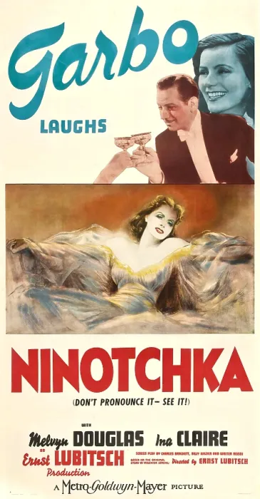 Framed Print : NINOTCHKA, top from left: Melvyn Douglas, Greta Garbo, bottom: Greta Garbo, 1939 Framed Print : NINOTCHKA, top from left: Melvyn Douglas, Greta Garbo, bottom: Greta Garbo, 1939