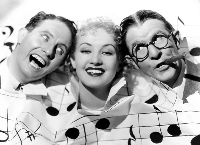 Framed Print : THE NITWITS, from left, Bert Wheeler, Betty Grable, Robert Woolsey, 1935