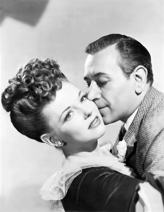 Framed Print : NOB HILL, from left: Vivian blaine, George Raft, 1945, TM & Copyright 20th century Fox Film corp. / courtesy Everett Collection