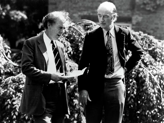 Framed Print : Nobel Prize winners James D. Watson and Francis Crick on NOVA's science adventure THE RACE FOR THE DOUBLE HELIX, 1976. Courtesy: CSU Archives / Everett Collection Framed Print : Nobel Prize winners James D. Watson and Francis Crick on NOVA's science adventure THE RACE FOR THE DOUBLE HELIX, 1976. Courtesy: CSU Archives / Everett Collection