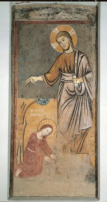 Framed Print : Noli me tangere, by Anonymous Lombard Artist, 1250 - 1299 about, 13th Century, - Italy, Lombardy, Milan, San Nazaro church. All