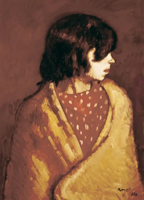 Framed Print : NONELL i MONTURIOL, Isidre (1873-1911). Assumpcio. 1910. Oil on cardboard. Oil. SPAIN. Monistrol de Montserrat. Museum of Montserrat. - P