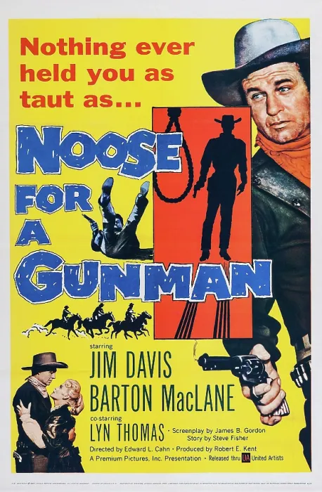 Framed Print : NOOSE FOR A GUNMAN, US poster art, top right: Jim Davis, 1960