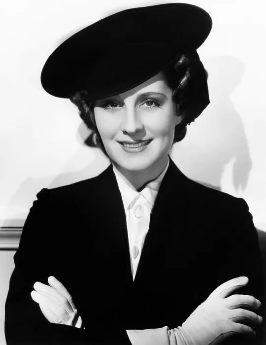 Framed Print : Norma Shearer, modeling a navy-blue felt officer's cap, 1936 Framed Print : Norma Shearer, modeling a navy-blue felt officer's cap, 1936