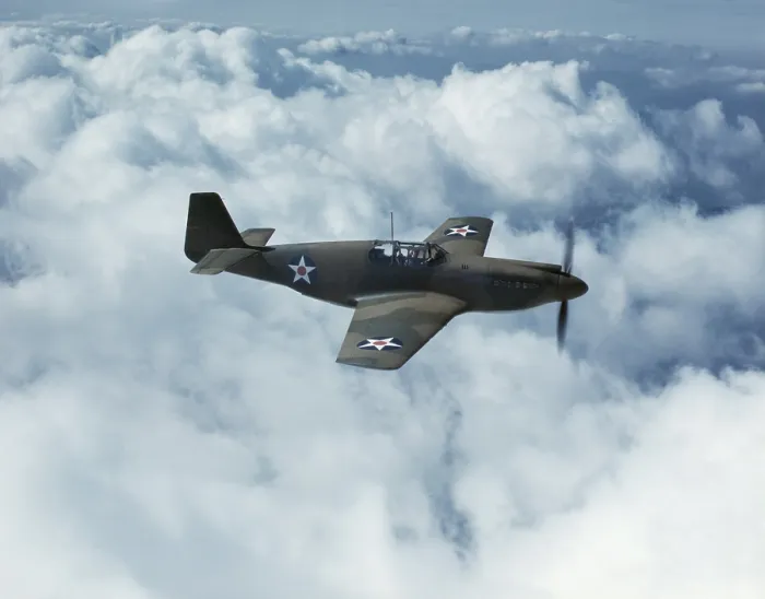Framed Print : North American's P-51 Mustang Fighter. World War 2, October 1942. (BSLOC_2014_6_48)