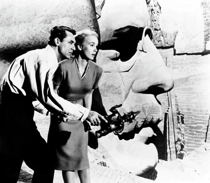 Framed Print : NORTH BY NORTHWEST, Cary Grant, Eva Marie Saint, 1959