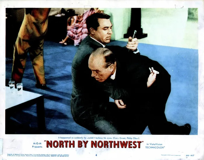 Framed Print : NORTH BY NORTHWEST, Cary Grant, Philip Ober, 1959
