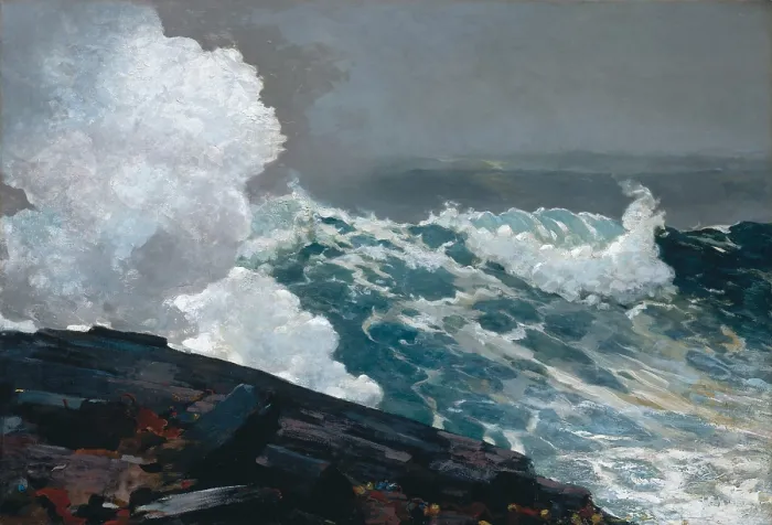 Framed Print : NORTHEASTER, by Winslow Homer, 1895-1901, American painting, oil on canvas