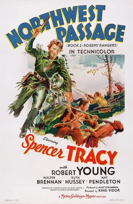 Framed Print : NORTHWEST PASSAGE, US poster, from left: Spencer Tracy, Robert Young, 1940