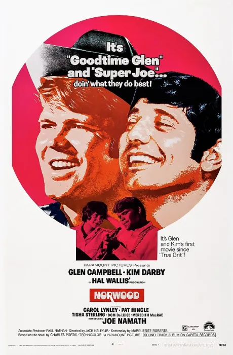 Framed Print : NORWOOD, US poster art, top from left: Glen Campbell, Joe Namath; bottom from left: Kim Darby, Glen Campbell, 1970 Framed Print : NORWOOD, US poster art, top from left: Glen Campbell, Joe Namath; bottom from left: Kim Darby, Glen Campbell, 1970