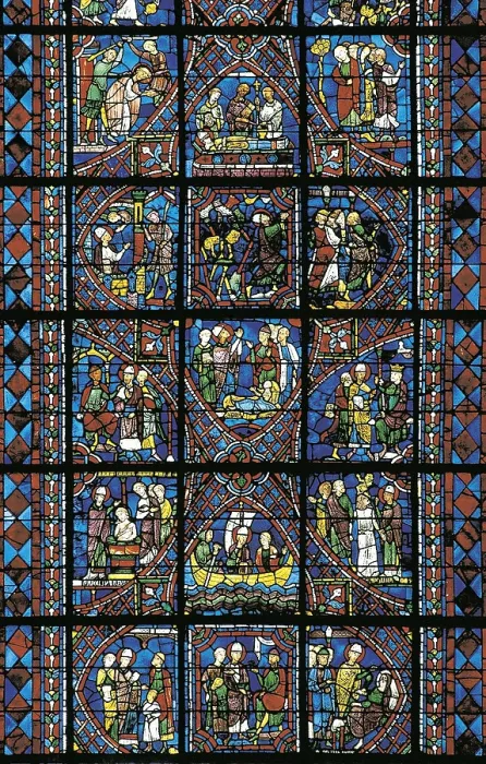 Framed Print : Notre-Dame Cathedral of Chartres. 1194-1290. FRANCE. Chartres. Notre Dame cathedral. Gothic art. Glass window. AISA / Everett Collection**US SALES ONLY**