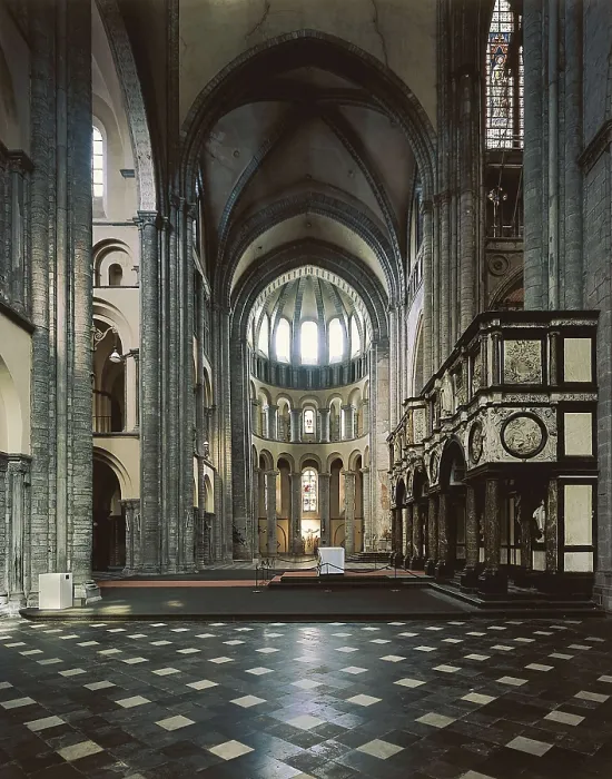 Framed Print : Notre Dame Cathedral of Tournai. 1125-1171. BELGIUM. Tournai. Cathedral of Notre-Dame. Romanesque art. Architecture. AISA / Everett Collection**US SALES ONLY**