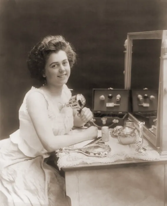 Framed Print : Novel electric devices were invented for health, pleasure, and amusement, such as this electric vibrating machine, which claimed to be a chest developer. 1909