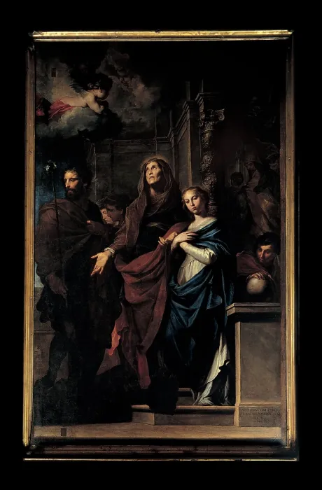 Framed Print : Novelli Pietro known as Monrealese, The Marriage of the Virgin, 1647, 17th Century, oil on canvas, Italy, Sicily, Palermo, San Matteo Church
