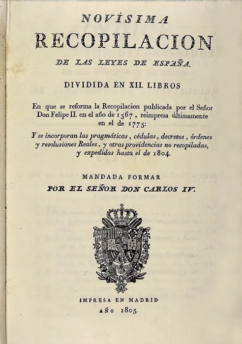 Framed Print : Novsima Recopilacin de las Leyes de Espaa' (New Compilation of the Spanish Laws), 1805. AISA / Everett Collection**US SALES ONLY**