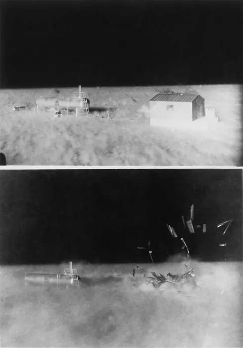Framed Print : Nuclear Operation Cue tested structures ability to survive atomic bombs Framed Print : Nuclear Operation Cue tested structures ability to survive atomic bombs