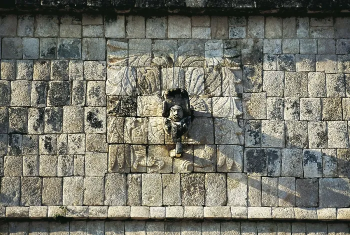 Framed Print : The Nunnery. s.XI-s.XIII. MEXICO. YUCATN. Chichn Itz. Relief depicting god Chaac, Mayan god of rain. Maya art. Architecture. AISA / Everett Collection**US SALES ONLY**