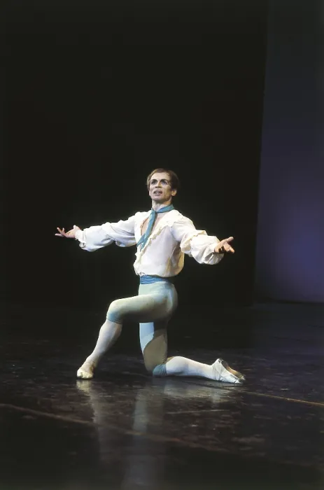 Framed Print : NUREYEV, Rudolf. Russian dance and choreographer. Portrait of Nureyev taking a bow at the end of his performance in Madrid in 1975. SPAIN. MADRID (AUTONOMOUS COMMUNITY). Madrid