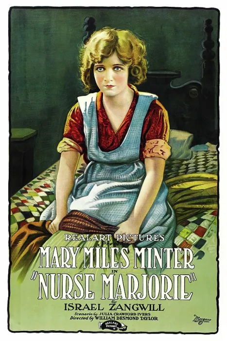 Framed Print : NURSE MARJORIE, Mary Miles Minter on poster art, 1920
