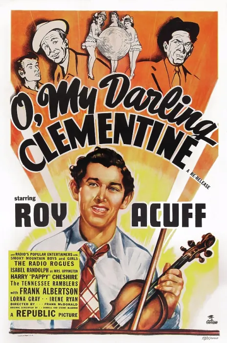 Framed Print : O, MY DARLING CLEMENTINE, US poster, bottom: Roy Acuff, 1943