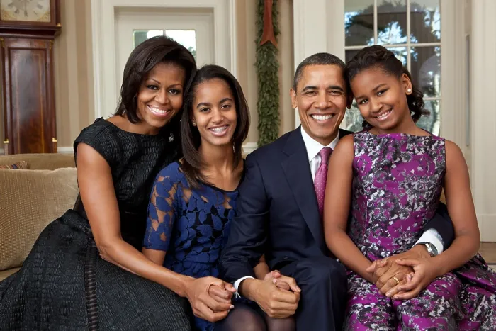 Framed Print : Obama Family Portrait, Dec. 11, 2011. President Barack Obama, First Lady Michelle Obama, and their daughters, Malia, left, and Sasha, right. (BSLOC_2015_3_34) Framed Print : Obama Family Portrait, Dec. 11, 2011. President Barack Obama, First Lady Michelle Obama, and their daughters, Malia, left, and Sasha, right. (BSLOC_2015_3_34)