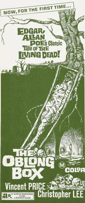 Framed Print : THE OBLONG BOX, insert poster, 1969