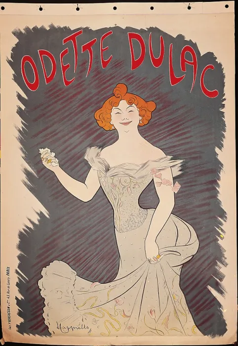 Framed Print : Odette Dulac, by Leonetto Cappiello, 1903, 20th Century, cm 140 x 100 - Italy, Veneto, Treviso, Treviso, L. Bailo Civic Museum, Salce Collection. All Framed Print : Odette Dulac, by Leonetto Cappiello, 1903, 20th Century, cm 140 x 100 - Italy, Veneto, Treviso, Treviso, L. Bailo Civic Museum, Salce Collection. All